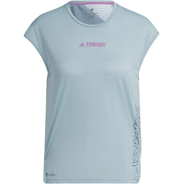 ADIDAS TERREX AGRAVIC PRO TOP Women's Short-Sleeved T-Shirt Grey 0